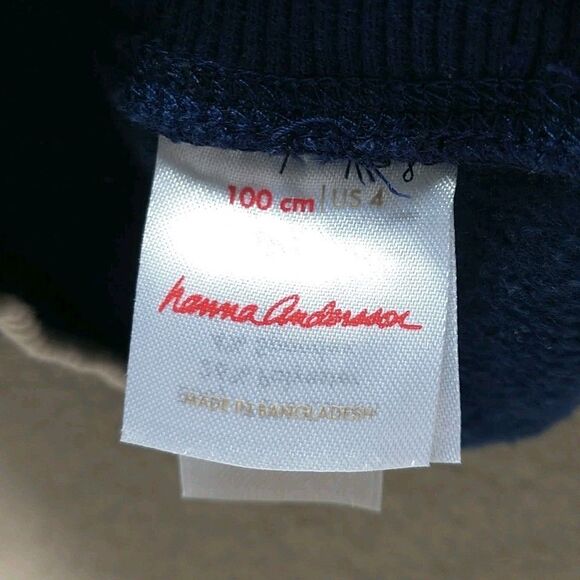 Polo Ralph Lauren Hanna Anderson T Shirt Sweatshirt Boys 4 T White Blue Set Of 2 - Picture 11 of 13